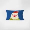 Housse de coussin rectangulaire avec un joli imprimé de Père Noël de dessin animé pour déco de fête. - Merry Xmas-3 / Motif double face 30x50 cm (taie d'oreiller sans rembourrage)