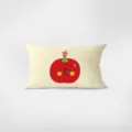 Vue détaillée d'un coussin rectangulaire avec un joli design de personnage de dessin animé. - Merry Xmas-6