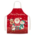 Christmas fabric apron cute cartoon kitchen cooking baking bib holiday gift home decor - Christmas 5