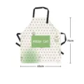 Tablier de cuisine en coton et lin chat mignon avec poche, style frais, taille 75x65cm. - Tablier avec poche chat frais 01 [boucle réglable sangle noire]