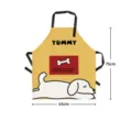 Tablier de cuisine mignon chien dessin animé avec poche imperméable cuisson 75x65cm - Style 01 / 65x75cm
