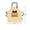 Cute cat print kitchen apron with large pocket waterproof cooking baking apron 75x65cm - Style 05 / 65x75cm