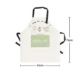 Cotton linen cute cat cooking apron with pockets, 75x65cm kitchen baking chef apron for women. - Fresh Cat Apron with Pocket 06 (Adjustable Buckle Black Strap)