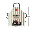 Cute cartoon cat waterproof kitchen apron with large pocket for cooking, baking and home use. - Style 06 / 65x75cm
