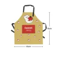 Cute cartoon puppy waterproof kitchen apron with large pocket for cooking and baking 75x65cm - Style 09 / 65x75cm