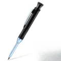 Professioneller schwarzer Tiefloch-Zimmermannsbleistift mit blauer langer Nase - 1 Bleistift / Schwarz