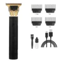 Professional electric hair trimmer set with 4 limit combs and USB charging cable - ABS Black Dragon Phoenix [Upgrade]