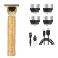 Professional gold electric hair clipper set with Buddha engraving and four limit combs USB cable - ABS Gold Buddha Head [Upgrade]