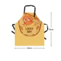 Bonito delantal de cocina de dibujos animados, impermeable con bolsillo, 65x75cm. - 65x75cm / Estilo 02