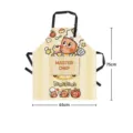 Grembule da cucina stampato con simpatici cartoni animati con tasca, tracolla regolabile, 75x65cm. - 65x75cm / Stile 05