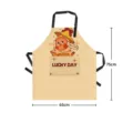 Grembiule da cucina impermeabile con tasca, simpatico elfo dei cartoni animati, 75x65cm. - 65x75cm / Stile 08