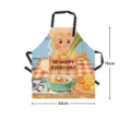 Grembiule Cucina Cartoon Impermeabile Carino Bavaglino da Chef con Tasche e Bretelle Regolabili - 65x75cm / Stile 09