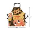 Grembucchio da cucina con stampa di cartoni animati, impermeabile e resistente all'olio. - 65x75cm / Stile 10