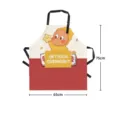 Carino grembiule da cucina con tasca a tema cartone animato, impermeabile e antiolio. - 65x75cm / Stile 11