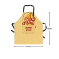 Carino grembiule da cucina con stampa elfo e tasca, impermeabile e resistente all'olio. - 65x75cm / Stile 13