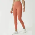 High-waist yoga pants for women, nude feel peach-lift sportswear, casual athletic leggings. - 4#/XS / Bottoms / Warm Brown Red