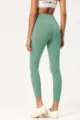 Women's high waist butt lifting cropped yoga pants in green, soft nude feel activewear tight. - 4#/XS / Bottoms / Ice Grass Green
