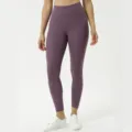 High-waisted buttery soft yoga pants for women, naked sensation activewear leggings. - 4#/XS / Bottoms / Iris Purple