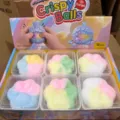 Colorful cat paw squishy toys neatly packed in a clear box and display package - Cat Paw Crispy Squishy / 8cm Pack