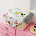 Fundas antipolvo para microondas con rayas de gato de dibujos animados lindos y bonitos - 45cm*45cm / Estampado de garabato gatitos