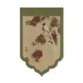 Cortina de puerta estilo chino tela bandera colgante partición decorativa media cortina - 20cm*30cm cierre de gancho y bucle / Shuimu Mingse 24