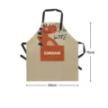 Niedliche Cartoon Dinosaurier Schürze mit Tasche, 65x75cm Erwachsene Küche Kochen Latzschürze. - 65x75cm Verdickt / Süße Cartoon Schürze 01 (Dinosaurier)