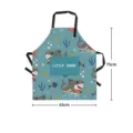 Süße Cartoon Hai Druck Küchenschürze mit Tasche, Anti-Fouling Stoff zum Kochen im Alltag. - 65x75cm Verdickt / Süße Cartoon Schürze 08 (Hai)