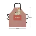 Niedliche Alpaka Druck Küchenschürze zum Kochen, erwachsene ärmellose Antifouling Stoffkleidung - 65x75cm Verdickt / Süße Cartoon Schürze 09 (Alpaka)