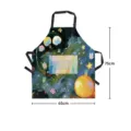 Grembiule con coniglio dipinto nordico con tasca, simpatico grembiule cucina 75x65cm - 65x75cm / Stile 02