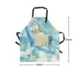 Grembiule da cucina tasca coniglio dipinto nordico stile simpatico cartone animato cottura. - 65x75cm / Stile 03