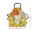 Bello grembiule con coniglio colorato nordico con tasca simpatico cartone cucina arte decoro - 65x75cm / Stile 04