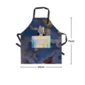 Grembiule con coniglio dipinto nordico con tasca simpatico cartone animato cucina 75x65cm - 65x75cm / Stile 06