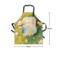 Grembiule con coniglio dipinto nordico con tasca, bavetta cucina cottura cartone animato. - 65x75cm / Stile 07