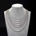 Stainless steel rope chains in different widths from 2mm to 6mm - Rope Chain Necklace / 4.0mm Width - 60cm Length / Silver
