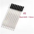 Recambio de bolígrafo de metal negro de 116 mm cartucho de tinta de repuesto oficina - No. 5 (6104468461632) / 116mm / Negro