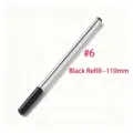 Recambio de bolígrafo de metal de 110mm con tinta negra fluida - No. 6 (6104468461634) / 110 mm / Negro