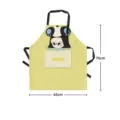 Joli tablier de cuisine panda de dessin animé avec poche, modèle de travail 75x65cm - 65x75cm / Rose