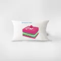 Housse de coussin rectangulaire style crème avec joli motif de gâteau aux fraises salon. - Motif Recto-Verso 30x50cm (Housse de Coussin Sans Garnissage) / Fruits amusants de style crème 1