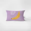 Housse de coussin rectangulaire en velours à motif de banane style crème nordique amusante - Motif Recto-Verso 30x50cm (Housse de Coussin Sans Garnissage) / Fruits amusants de style crème 3