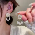 French retro pearl bee elegant drop design fashion women jewelry gift accessory lovely - Bee Style / Silver / Regular Gold