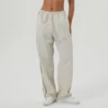 Pantalón cargo casual bicolor con cordón ajustable, corte recto y holgado deportivo. - S / Blanco Mate