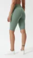High-waist nude feel yoga shorts for women, tight brushed 5-inch pants for running and fitness. - XS/4 / Ice Grass Green