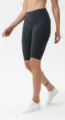Women's high waist yoga biker shorts activewear workout running fitness athletic grey pants - XS/4 / Pure Blue Gray