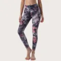 Leggings de yoga tie and dye taille haute femme sensation nue fitness vue principale - M / Rose graphite