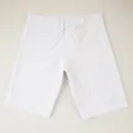 Pantaloncini da mare bianchi tinta unita uomo asciugatura rapida spiaggia surf sport - Taglia 28 / Bianco