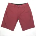 Détail de short de plage homme, tissu élastique confortable avec fermeture à bouton sécurisée. - 119# Bordeaux