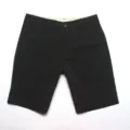 Black quick-dry mens beach shorts casual stretch surfing trunks detailed flat lay view. - Size 30 / Black