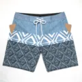 Pantaloncini da mare uomo asciugatura rapida surf spiaggia costume fantasia geometrica. - 096# Blu con tasche laterali