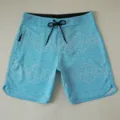 Pantaloncini da bagno uomo azzurro stampa geometrica asciugatura rapida surf coulisse. - 071# Blu chiaro