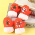 Giocattolo antistress guanto di Natale simpatico bambola morbida plastica regalo festa - 6.5*6.5*9cm / Singola unità (4 colori misti)